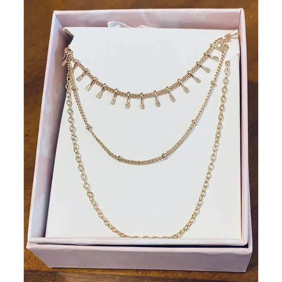 summer & rose Jewelry - NEW Summer & Rose Necklace Women’s Gold Plated Trio FREE US SHIPPING